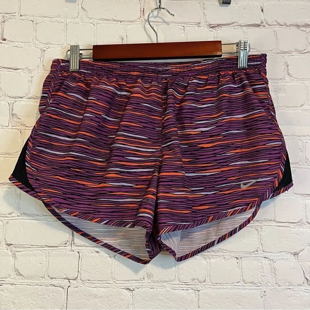 Nike Shorts Nike Dri-Fit Athletic Shorts Medium With Lining Purple Plum Pattern